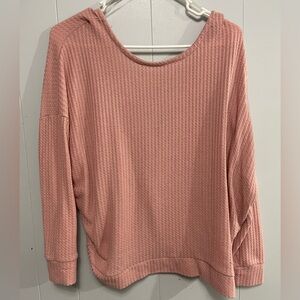 Women's Pink Long Sleeve Top